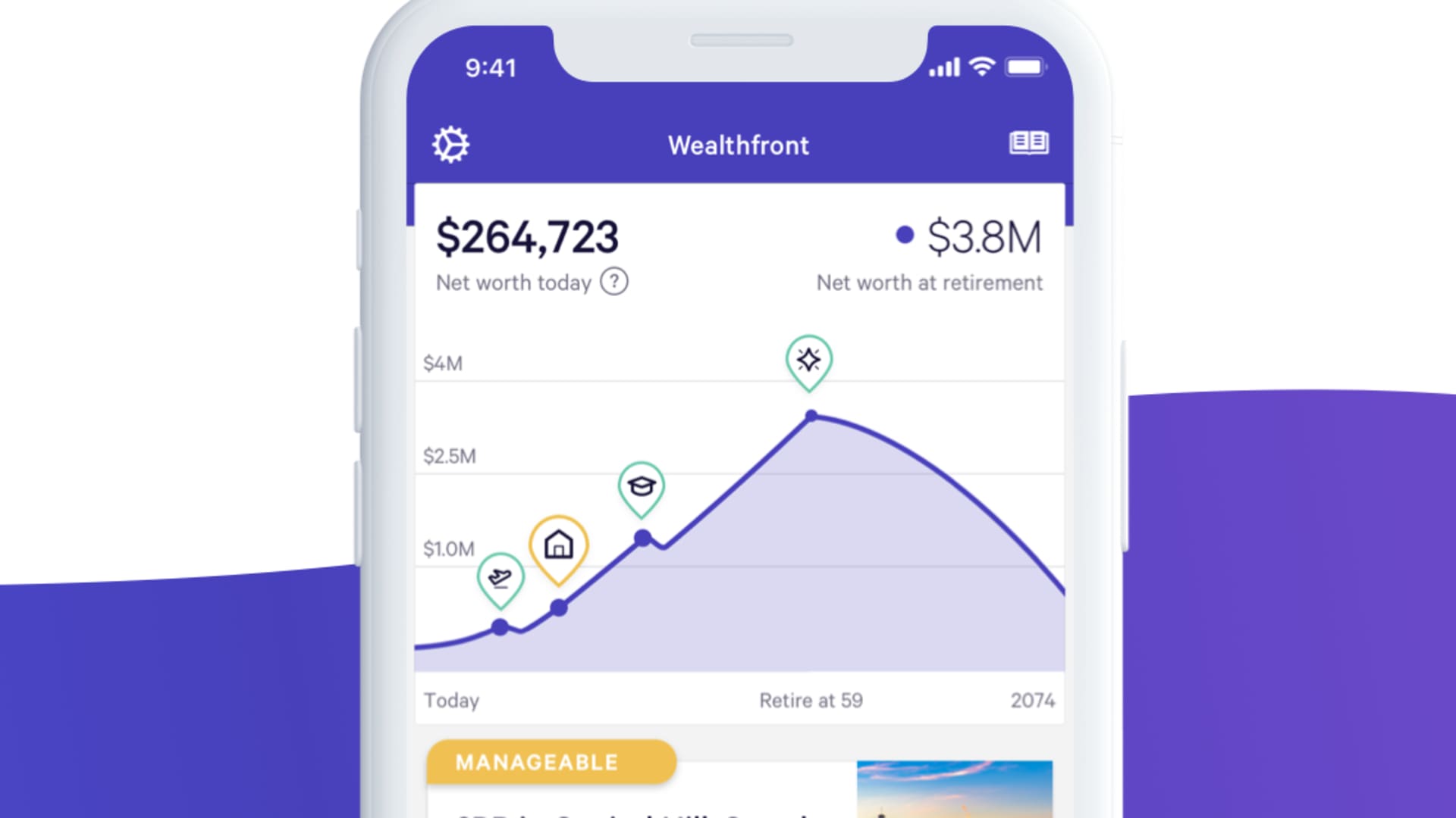 Wealthfront app.