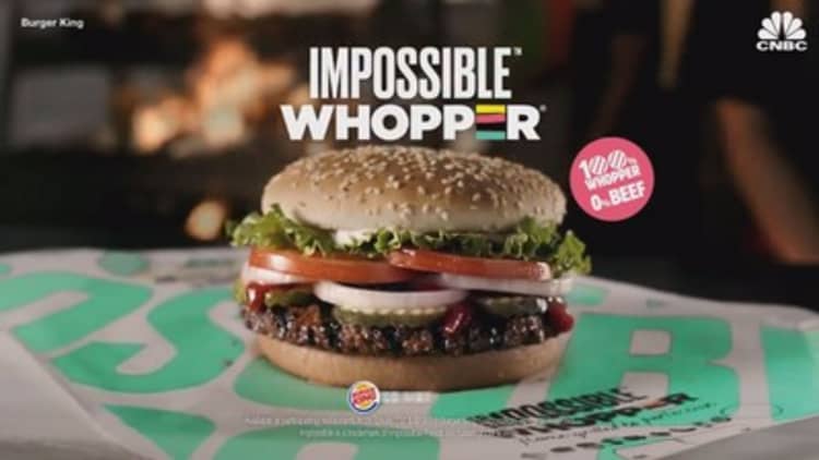 Burger King is testing a vegetarian Whopper made with Impossible Burger