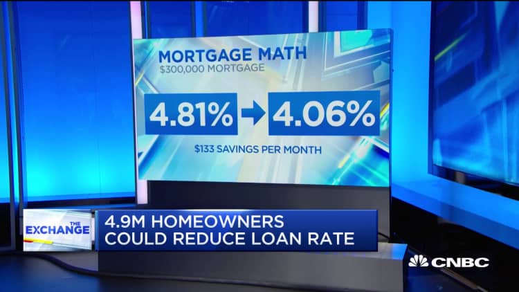 4.9 million homeowners could reduce their loan rates