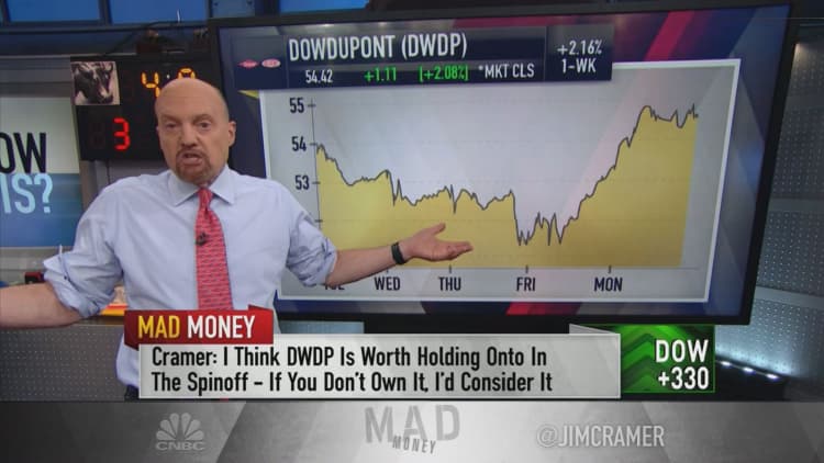 Cramer: Investors should own the DowDuPont spinoff