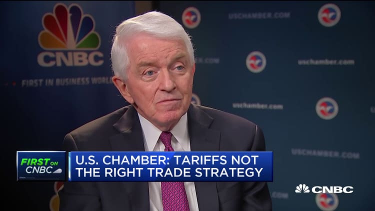 US Chamber of Commerce CEO: Tariffs are not the right trade strategy