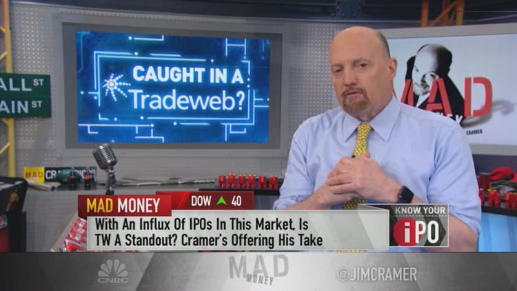 Tradeweb isn't cheap after IPO, but is worth buying slowly: Cramer