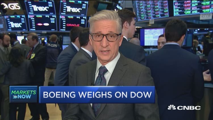 Markets open lower as industrials weigh on the Dow