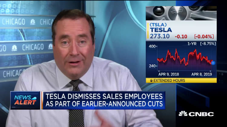 Tesla dismisses sales employees as part of earlier-announced cuts
