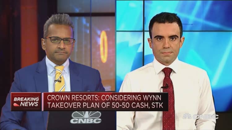 Crown and Wynn Resorts are in 'preliminary' acquisition talks