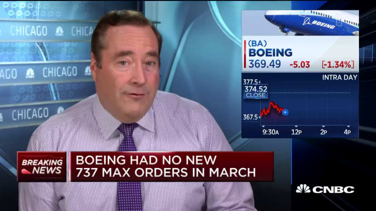 Boeing had no new 737 Max orders in March