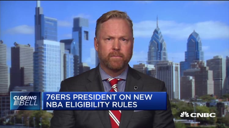 Watch CNBC's full interview with Philadelphia 76ers president Chris Heck