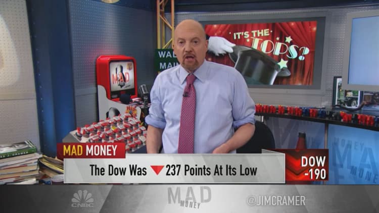 Investors may think the market is reaching a top, but I'm not buying it, Jim Cramer says