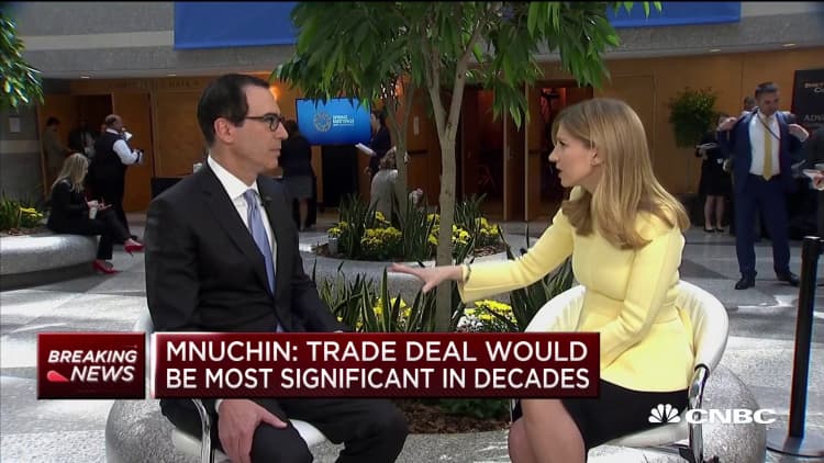 Mnuchin: US-China trade deal would be the most significant in decades