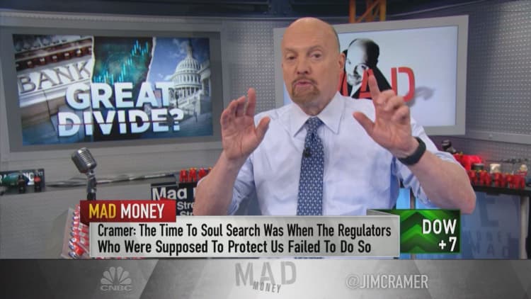 Don't need to like the bankers, just their earnings: Cramer