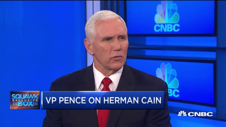 VP Mike Pence: President Trump thinks Cain, Moore understand his economic philosophy