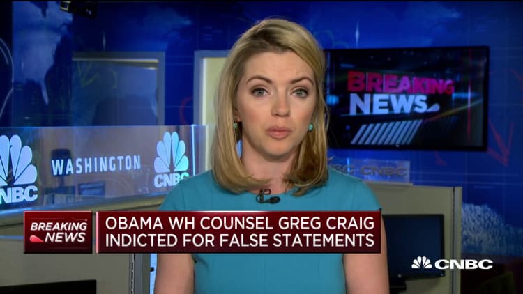 Obama WH counsel Greg Craig indicted for false statements