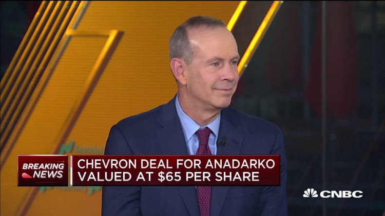 Watch CNBC's full interview with Chevron CEO Michael Wirth on the Anadarko Petroleum acquisition