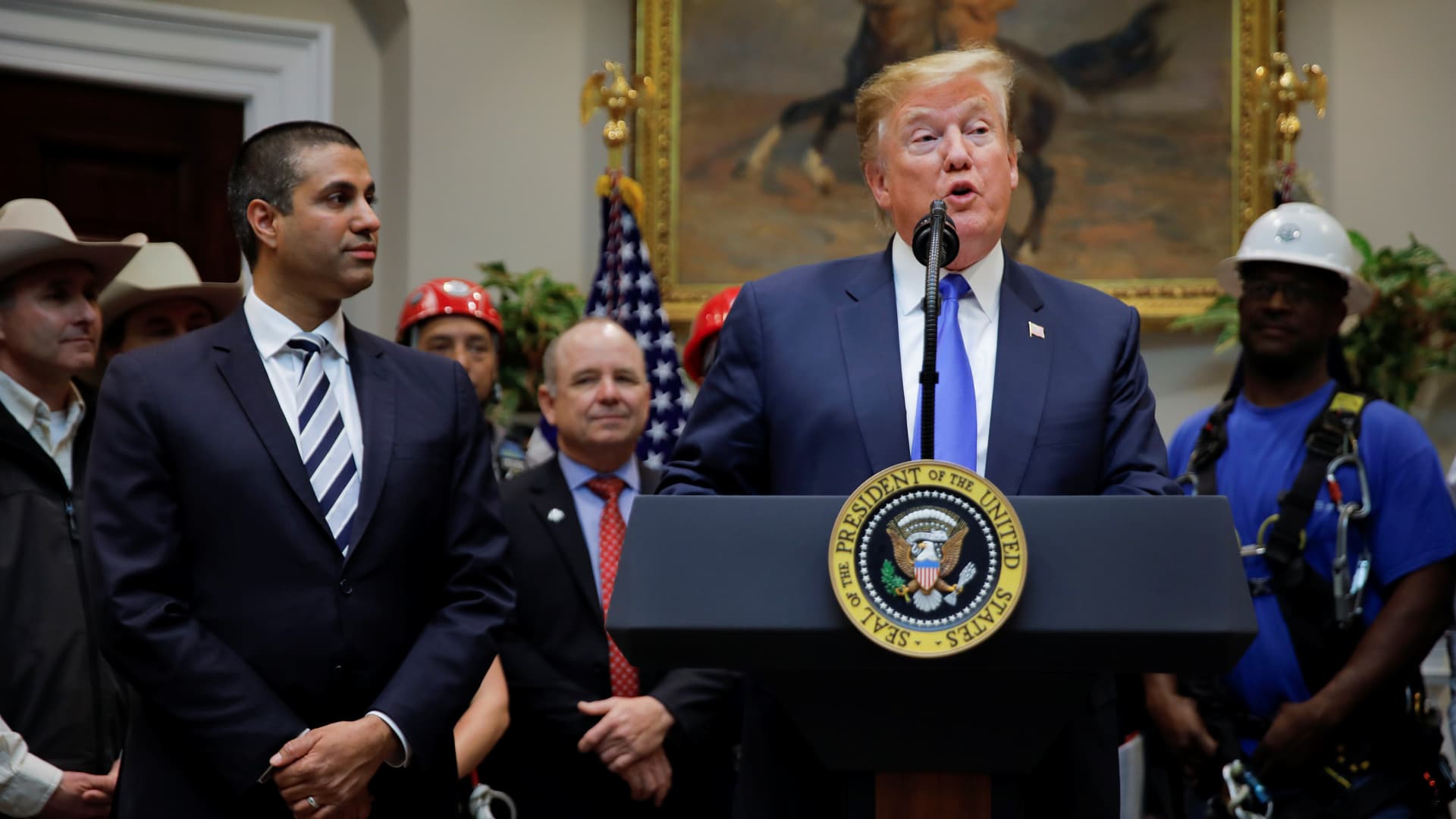 President Trump announces new 5G initiatives: It's a race 'America must win'