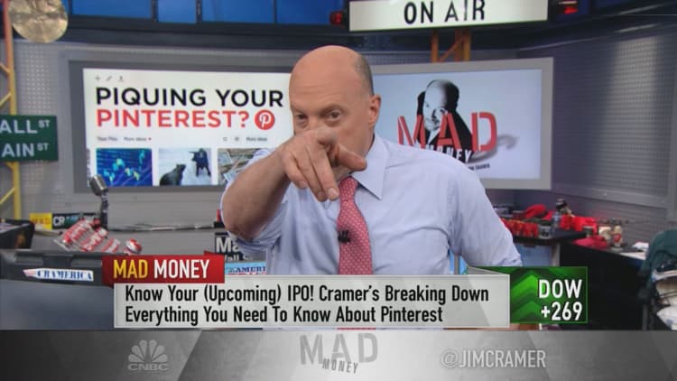 Cramer: Buy Pinterest's IPO, but be cautious after it hits the market