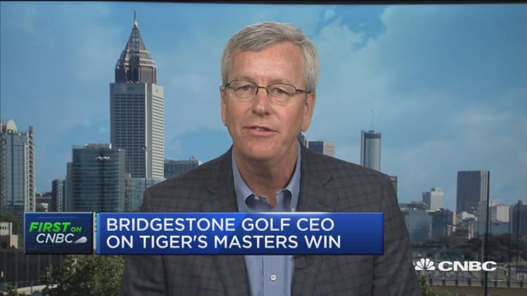 Bridgestone Golf CEO 'shed a tear' over Tiger's win