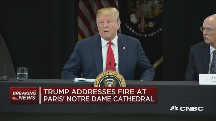 Trump weighs in on Notre Dame Cathedral fire