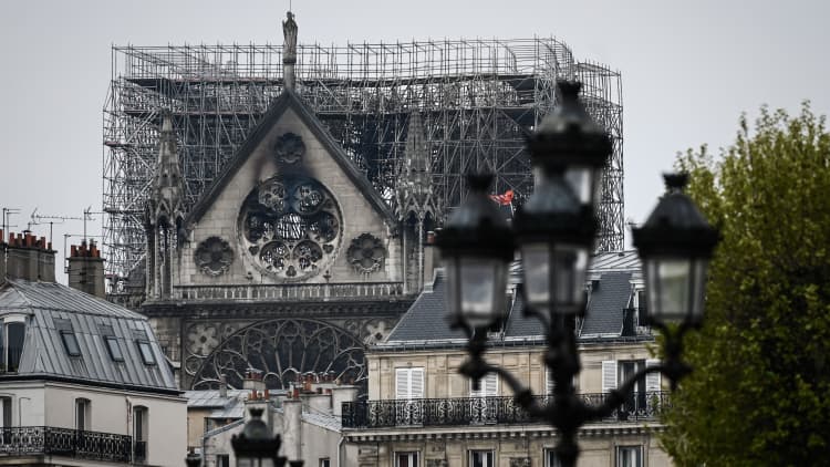 French President Macron vows to rebuild Notre Dame after massive fire