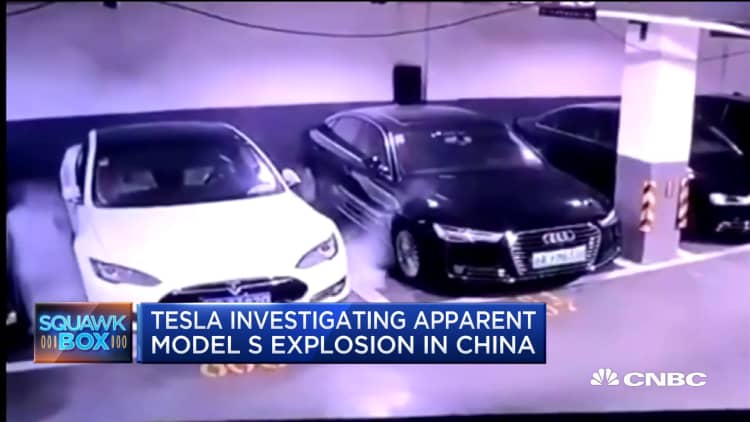 Tesla to investigate apparent Model S explosion in China