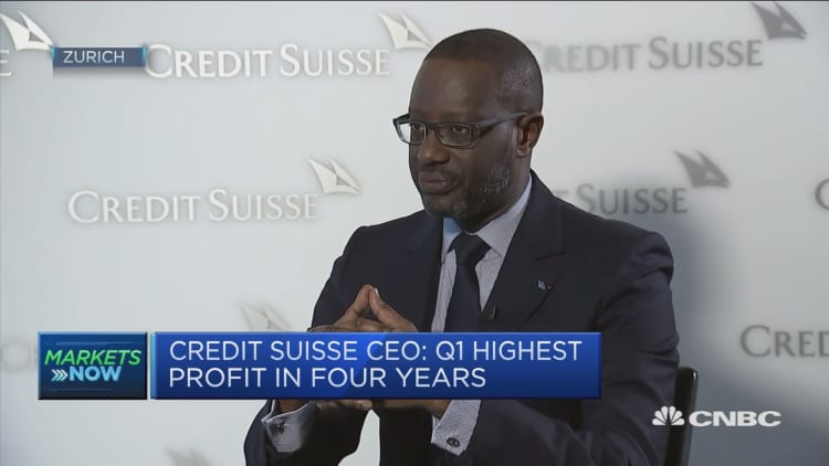 Credit Suisse CEO: 10% return on tangible equity is achievable