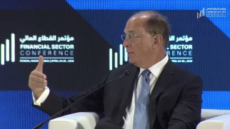 Issues in the press about Middle East don't tell me to run away: BlackRock CEO