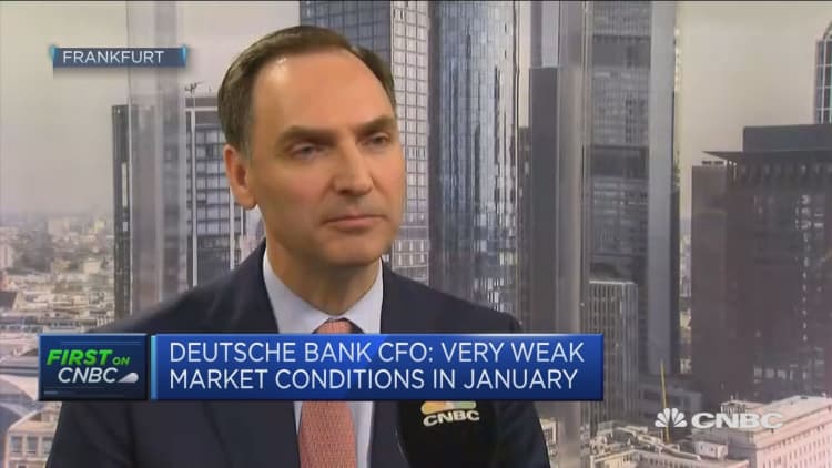 Deutsche Bank working hard to fight financial crime, CFO says
