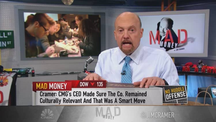 Cramer breaks down the 7 reasons why Chipotle is making a comeback