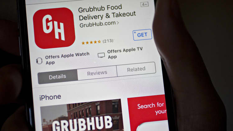 Grubhub CEO discusses earnings, competition with Uber Eats
