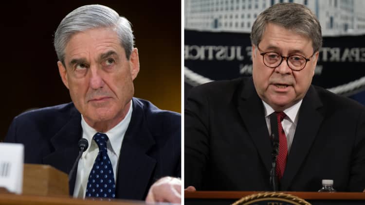 Robert Mueller expressed frustration with AG Barr's Russia investigation summary