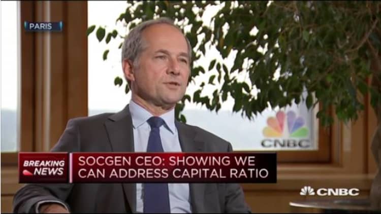 Societe Generale CEO: Showing we can address capital ratio