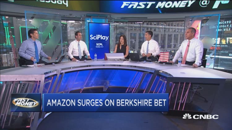 Amazon surges after Berkshire goes head first into the jungle, is it too late to buy the high-flying stock