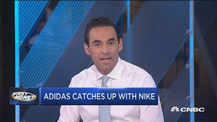 Adidas just hit an all-time high off its earnings report