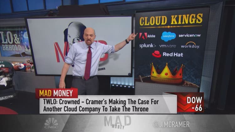 Jim Cramer swaps Twilio for Red Hat in his 'cloud kings' group of hot tech stocks