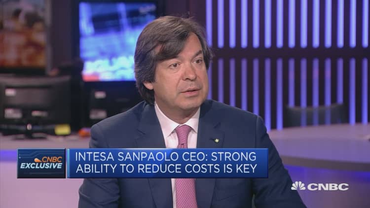 Intesa Sanpaolo CEO: In a unique position compared to our German peers