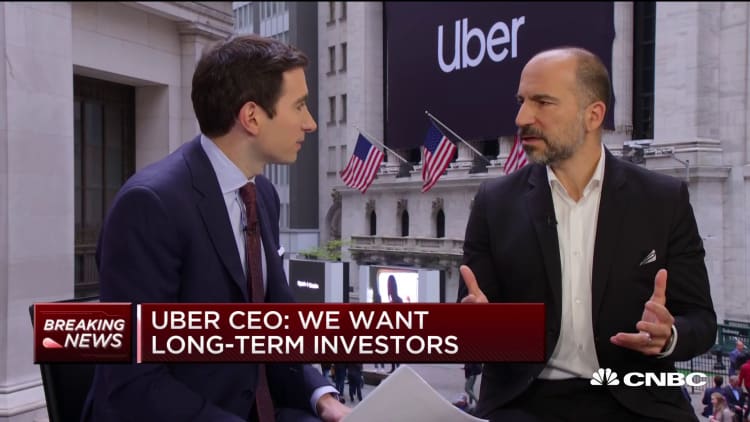 Uber CEO Dara Khosrowshahi: We want long-term investors