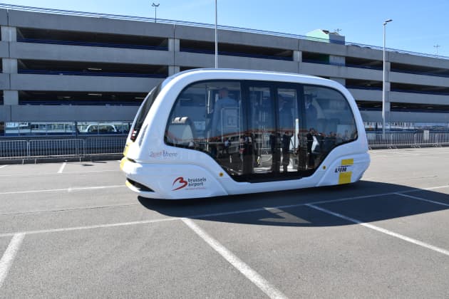 H/O: Brussels airport shuttle bus autonomous