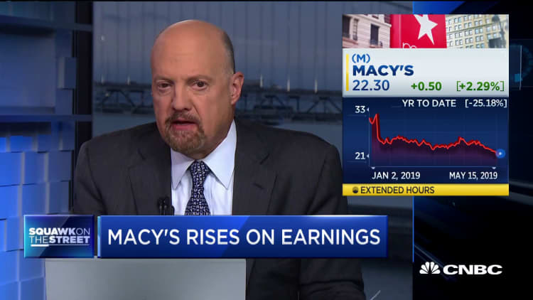 Cramer: Macy's stock should be higher on earnings beat