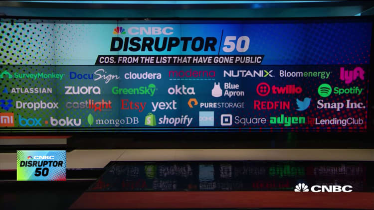 Thirty-five companies from CNBC's disruptor list have gone public