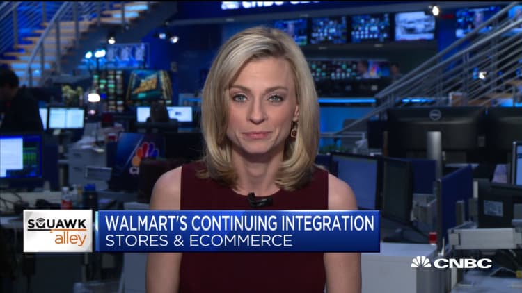Walmart is continuing integration of stores and e-commerce