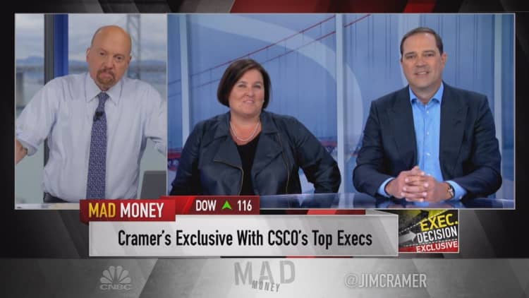 CEO and CFO at Cisco Systems talk China trade tariffs with Cramer