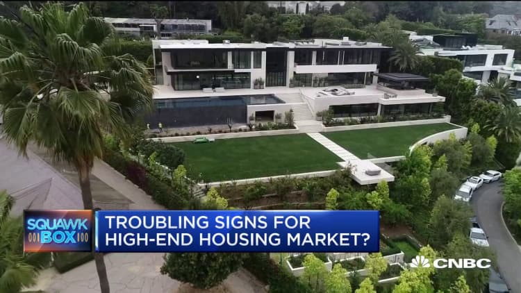 Here are some signs that high-end housing might be headed for trouble