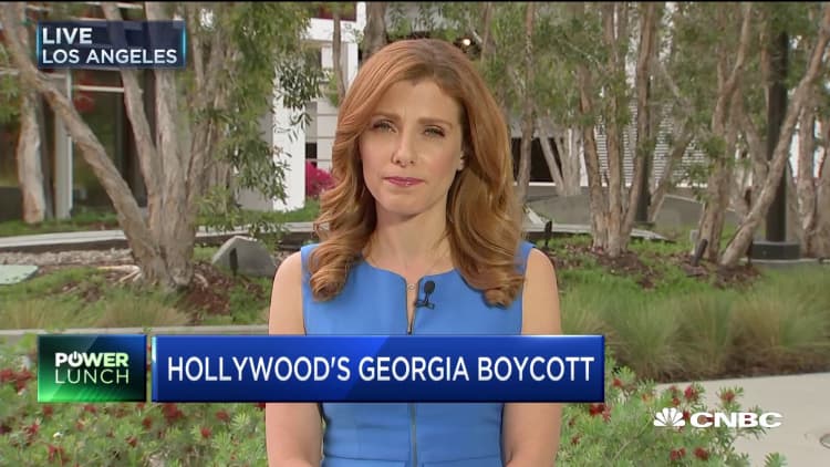 Some Hollywood movie productions stop work in Georgia after abortion law passed