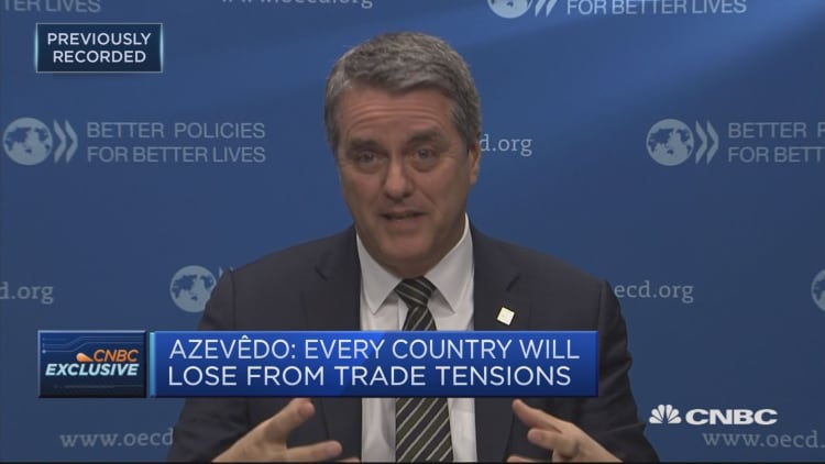 WTO chief: Every country will lose from trade tensions