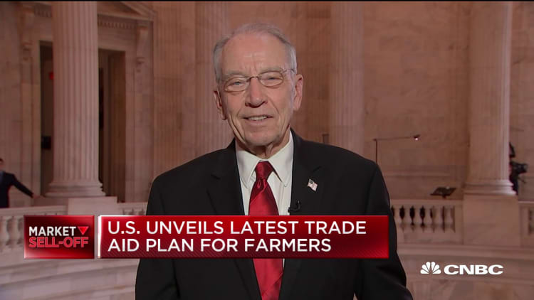 Farmers don't want aid, they want trade: Sen. Grassley