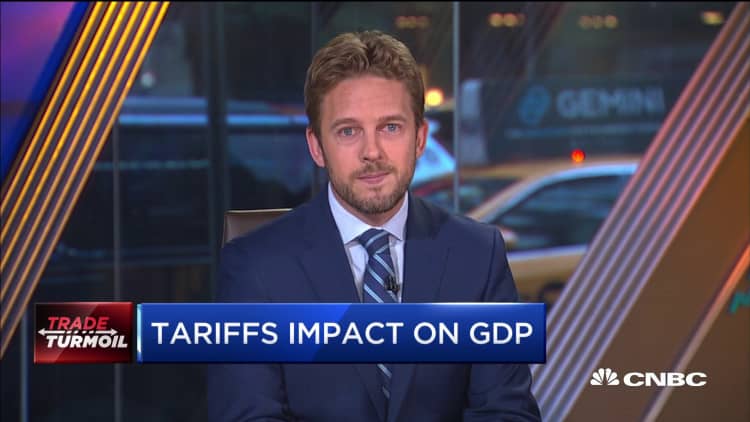 Here's how the trade tariffs might be impacting US GDP