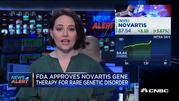 FDA approves Novartis gene therapy for rare genetic disorder