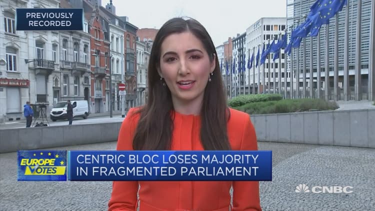 Centrist bloc loses majority in fragmented EU Parliament
