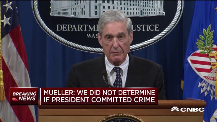 Mueller: We did not determine whether Trump committed a crime