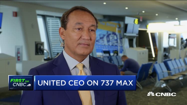 United CEO: We can't automatically assume flyers will all feel safe on the Boeing 737 Max