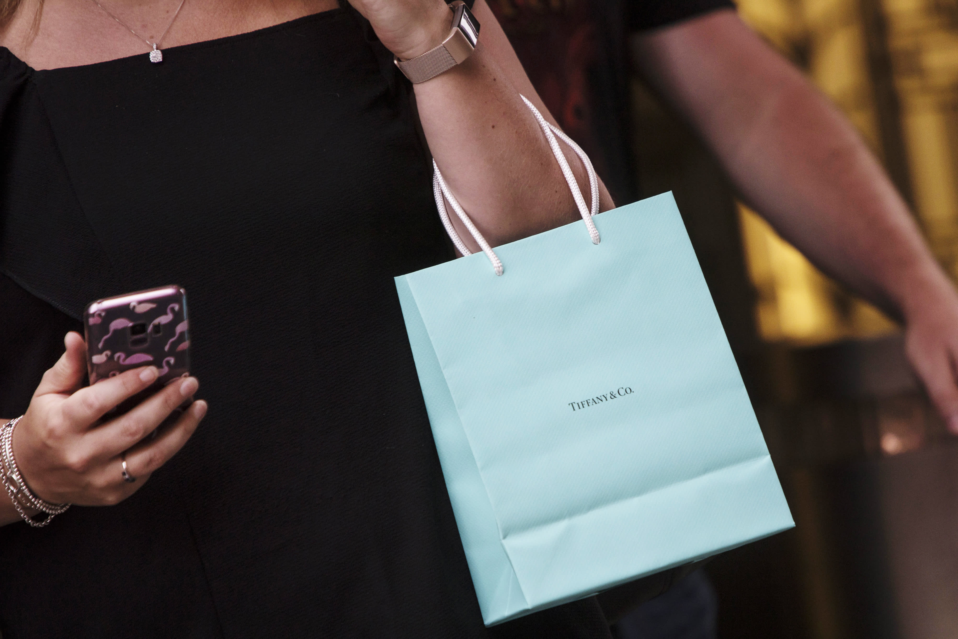 Tiffany & Co, Tiffany & Co., Big, Shopping Bag, Paper, Green